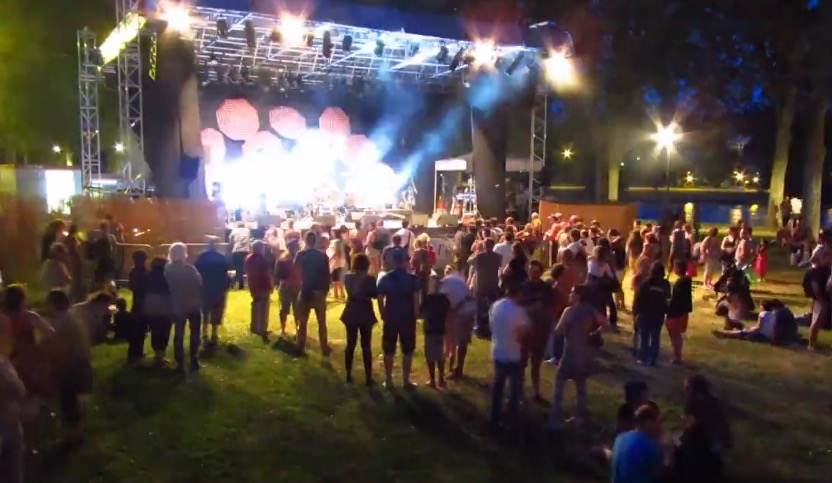 Time-Lapse du festival “Un été côté Saône”